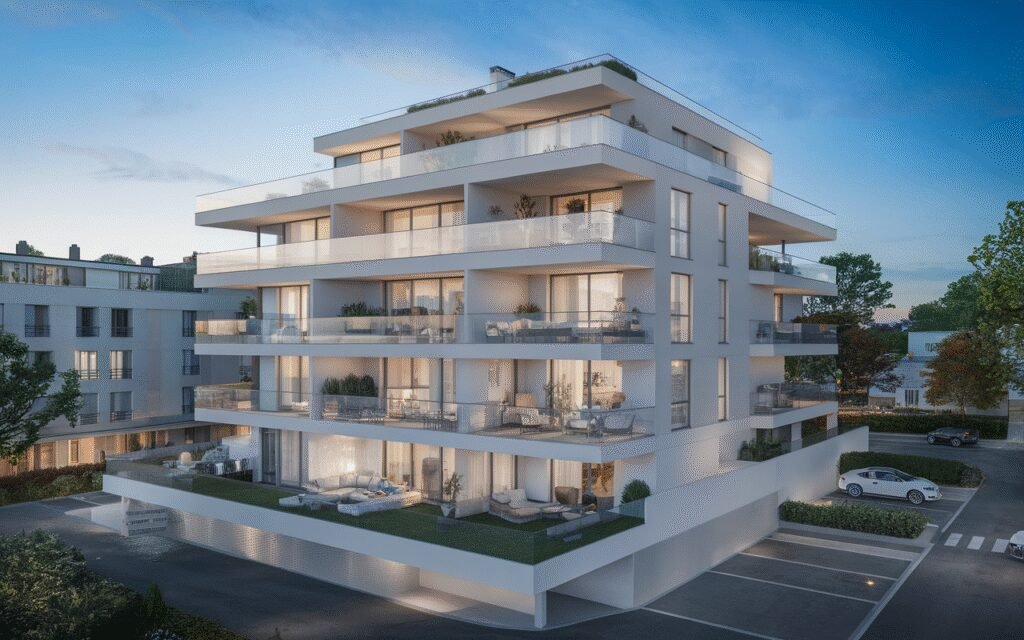 Vue extérieure d’un appartement à vendre à Nanterre