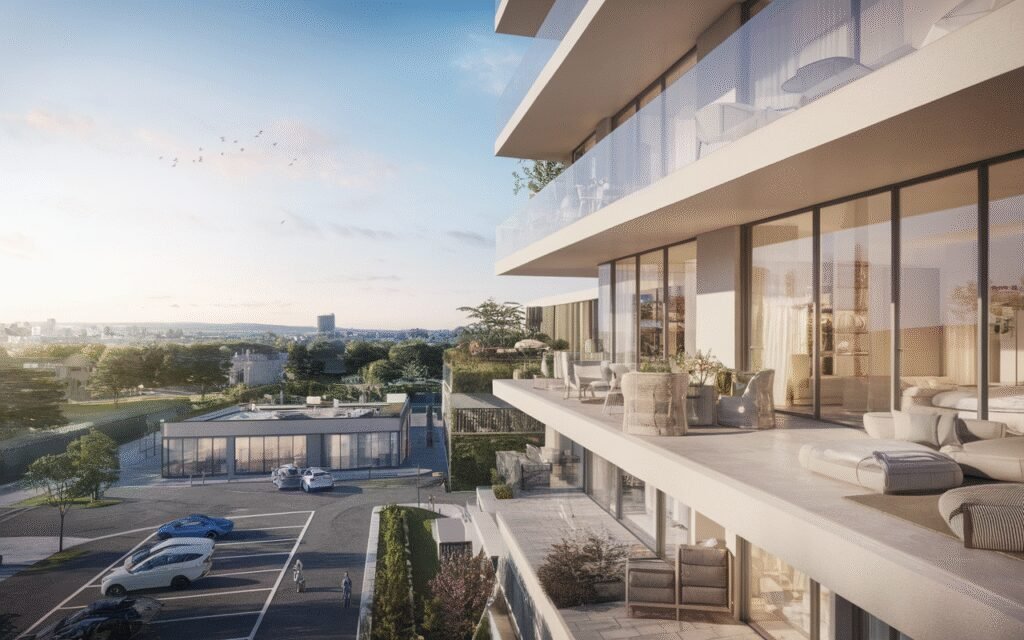 Vue extérieure d’un appartement à vendre à Nanterre