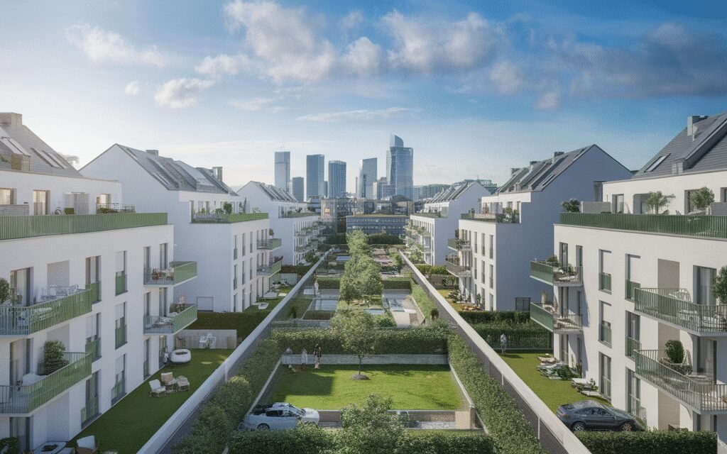 Vue d'un agent immobilier évaluant un bien à Nanterre