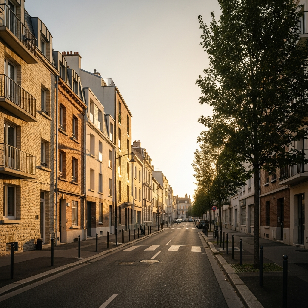 Vue de l'Avenue du Maréchal Joffre à Champs-Pierreux, Nanterre avec estimation du prix au mètre carré