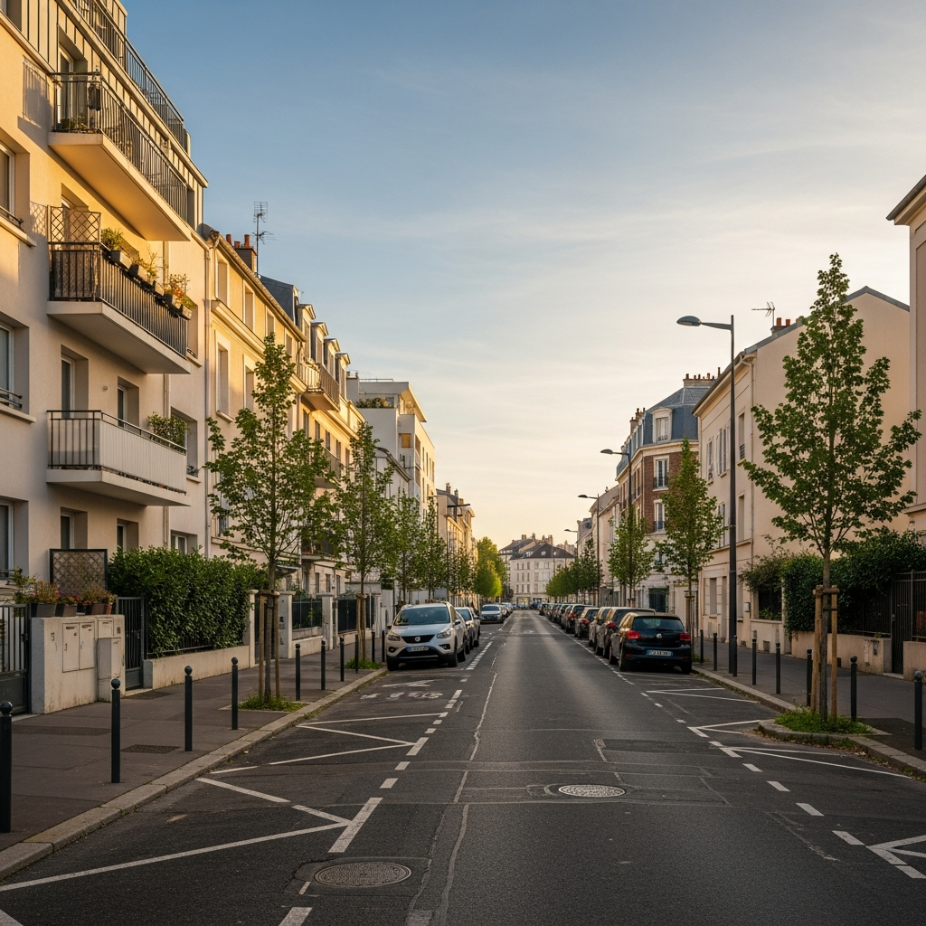 Vue d’un appartement moderne dans le quartier Les Groues à Nanterre pour une estimation immobilière