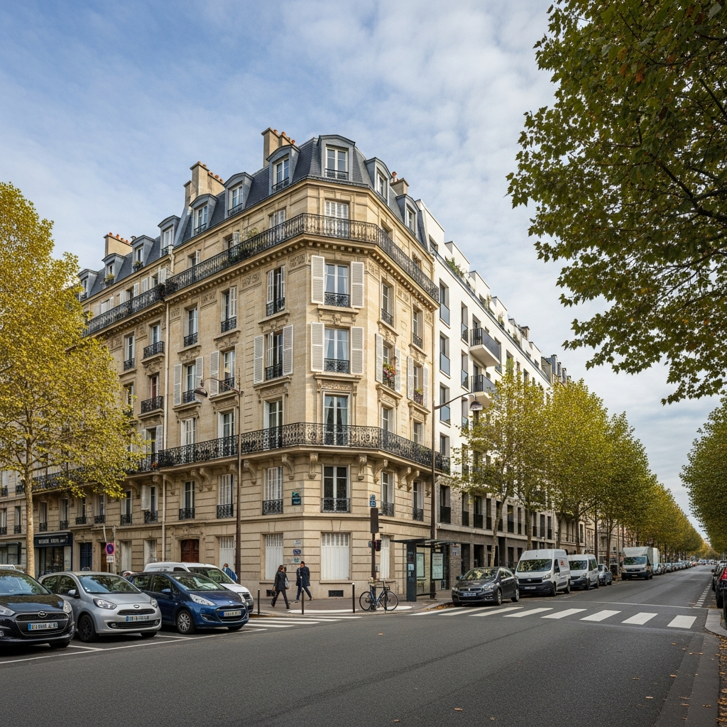 Graphique des prix au mètre carré sur l'Avenue Clémenceau dans le quartier Parc Sud à Nanterre