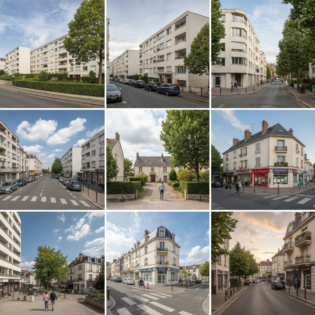 Vue d'un appartement dans le quartier Mont-Valérien à Nanterre