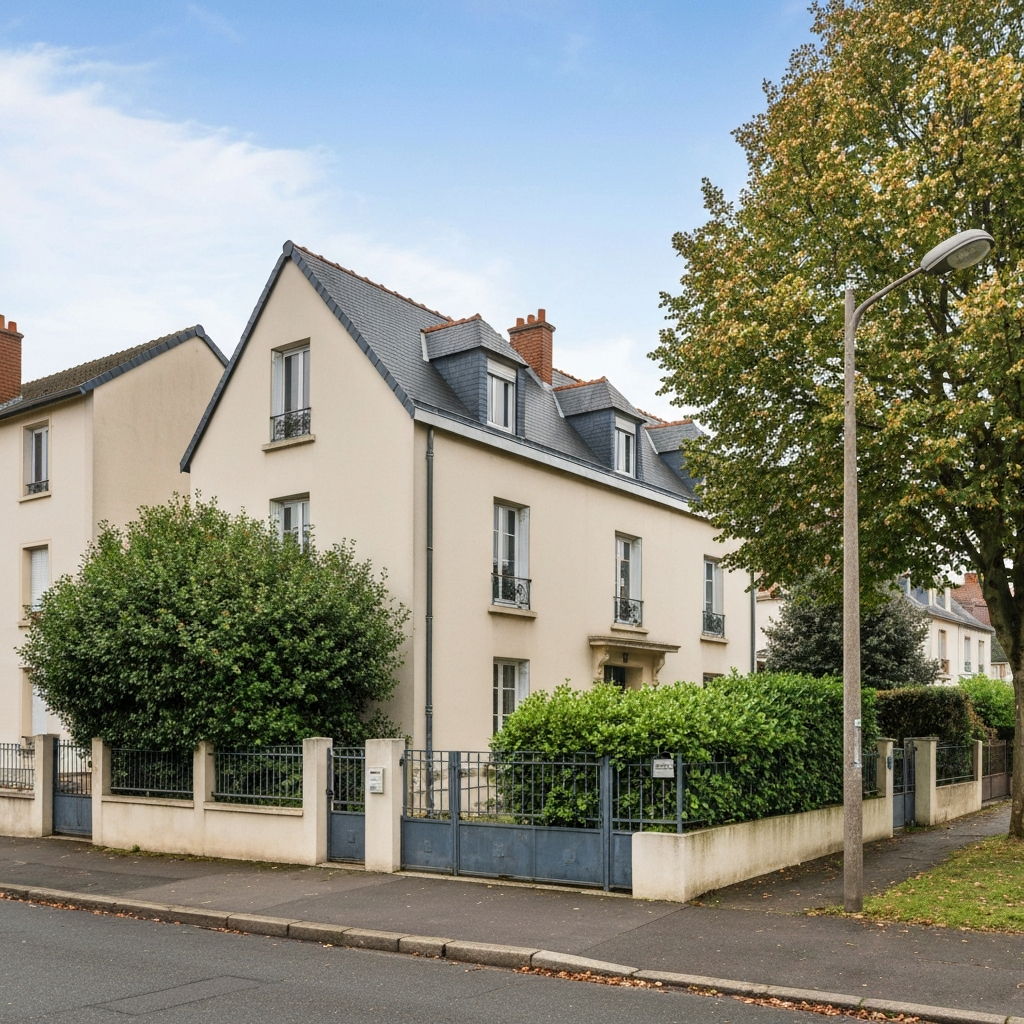 Vue aérienne d'un appartement dans le quartier Mont-Valérien à Nanterre