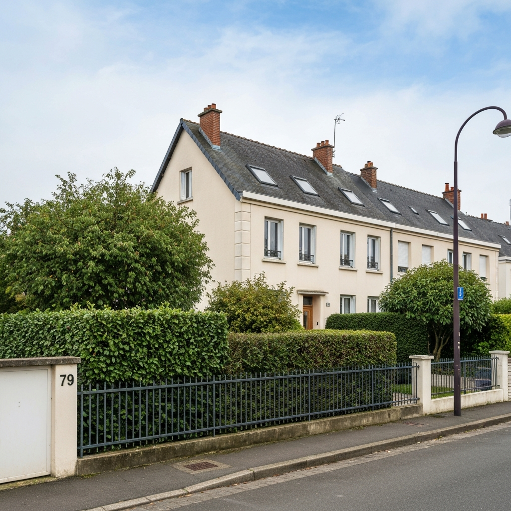 Vue de la maison à estimer située Rue Silvy, Mont-Valérien à Nanterre