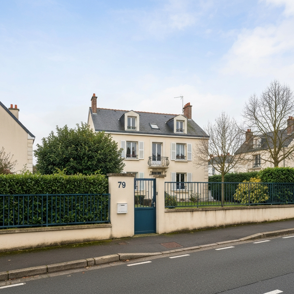 Graphique illustrant le prix moyen des maisons à Nanterre