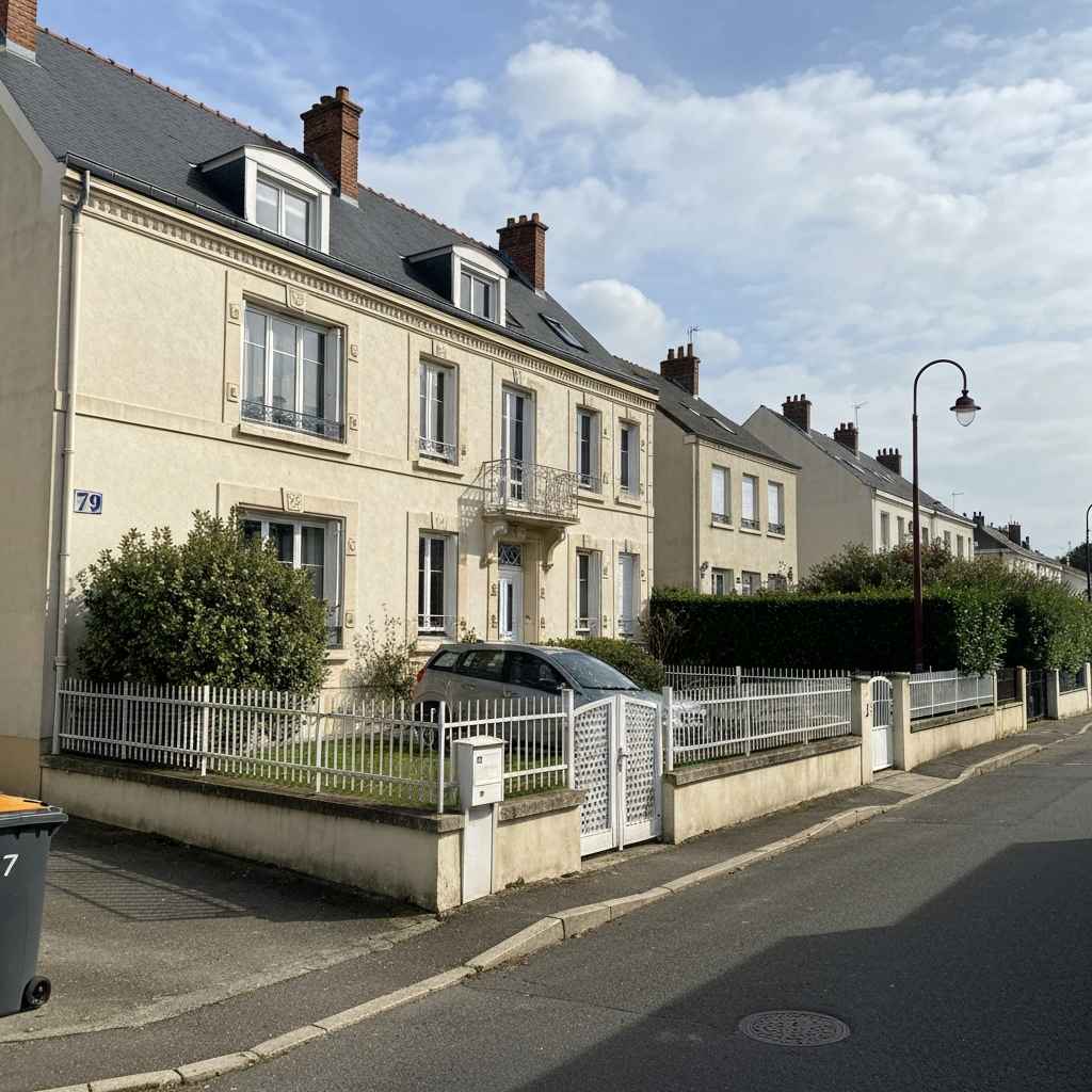 Vue aérienne de Nanterre avec des immeubles résidentiels illustrant les tendances locatives