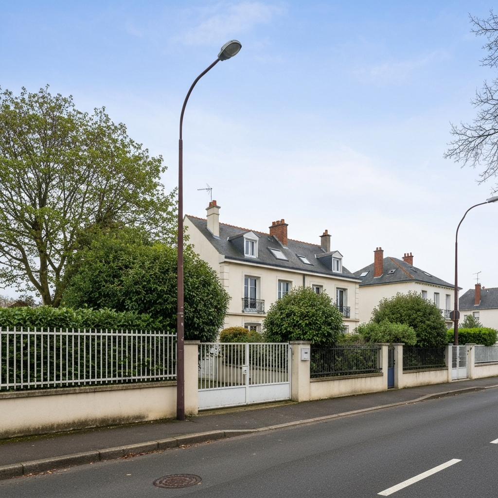 Vue panoramique du Boulevard National et du Vieux-Pont à Nanterre, illustrant les tendances des prix immobiliers