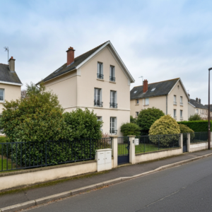 Vue de la Rue Paul Langevin dans le quartier Vieux-Pont à Nanterre, illustrant les prix de l'immobilier